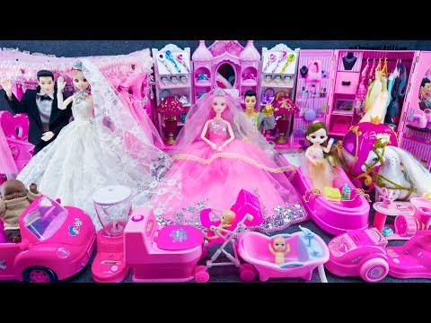 21 Minutes Satisfying Unboxing Wedding Barbie Family Playset, Cute Doll Toys ASMR | Review Toys