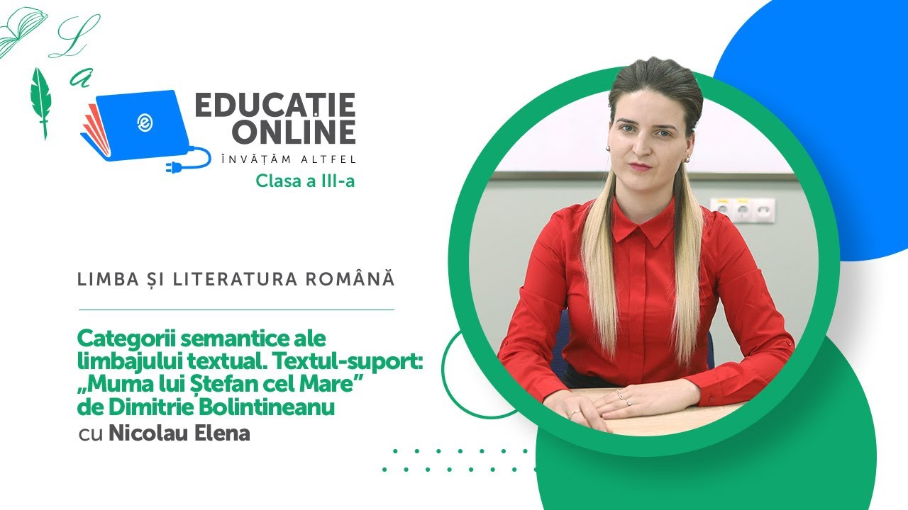 Watch Trasaturi Morale Ale Lui Stefan Cel Mare Now Limba ?i literatura român?, Clasa a III-a, Categorii semantice ale limbajului textual....