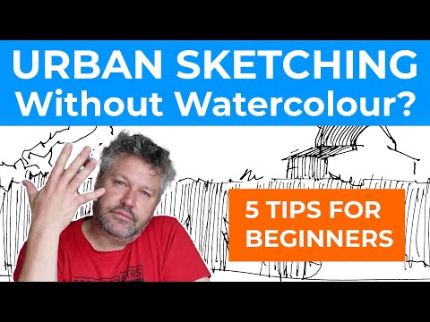 Urban Sketching without watercolour - Five Tips For a Beginner
