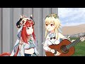 Genshin Impact Tom And Jerry Lumine And Paimon Flirting Nilou