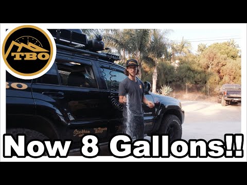 8 Gallon Self Pressurizing Portable Shower - Custom WaterPORT Weekender Mount Install