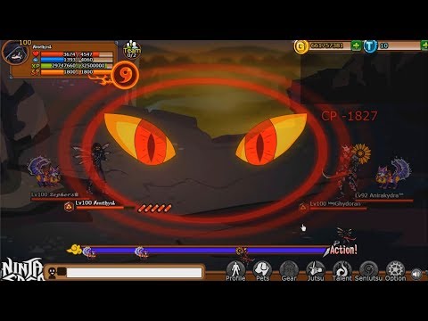 NInja Saga PVP |Random|  VS Ghydorah,king kwok, Lord Firaun+ Finallygot AOE s53