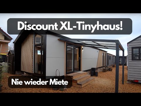Discount XXL Tiny House 2023: Building permit almost everywhere. Modern style 2 ZKB.