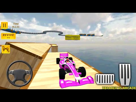 Impossible Formula Ramp Car Stunts: New Formula Unlocked (Pink Skin) Levels 84,85,86 - Android Game