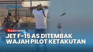 Detik-detik Jet Tempur AS Terbakar di Langit Kuwait, Pilot Ejeksi dan Diamankan Menggunakan Mobil
