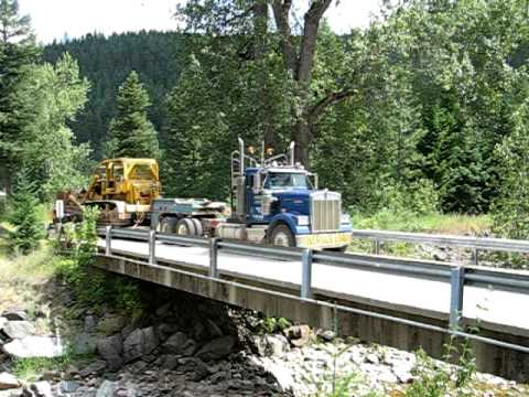 hauling D8 cat back to the shop