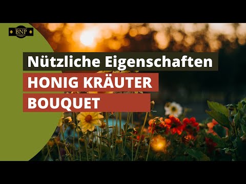 , title : 'Nützliche Eigenschaften Honig Kräuter Bouquet'