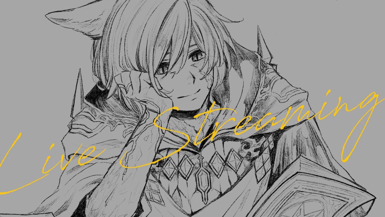 線画借りて塗り絵する