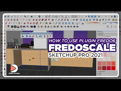 How to Use the Fredo6-Fredoscale Plugin in SketchUp Pro 2021