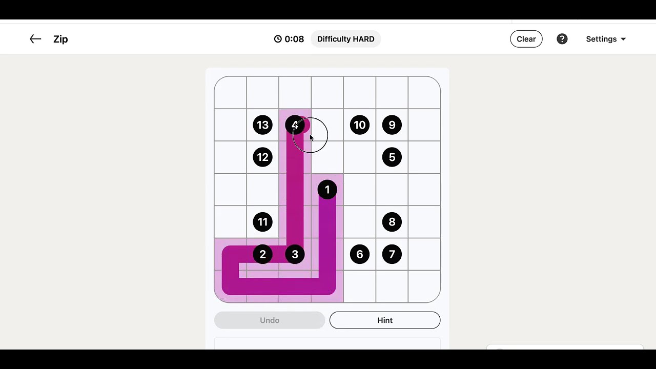 LinkedIn Zip Answer Today - Puzzle #347 | 27 February 2026
