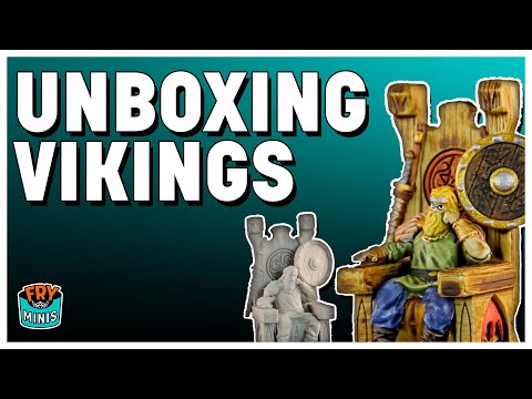 Pillage your enemies with the WizKids Deep Cuts Vikings miniature set!