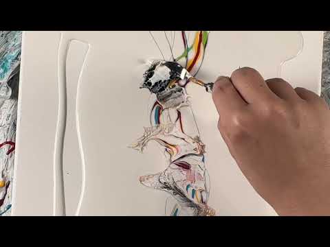 Swiping over the Rainbow - 🌈 - fluidart #acrylicpainting #abstractart