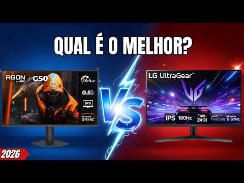 AOC AGON G50 vs LG UltraGear 27GS60F-B: Qual Monitor Gamer VALE MAIS a PENA Em 2026?