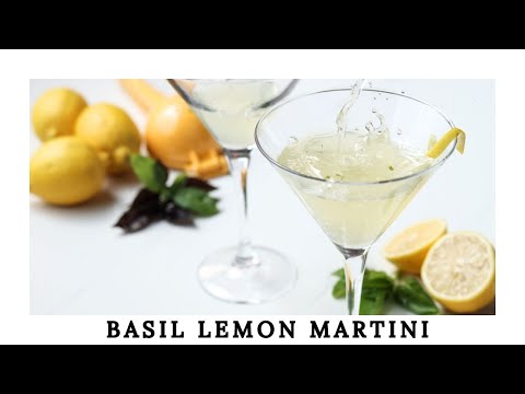 How to Make a Basil Lemon Martini