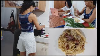 EASY WAY TO COOK CARBONARA PASTA// BASIC RECIPE// AFFORDABLE MEAL
