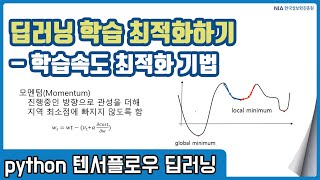텐서플로우 딥러닝 강의 12-4 - 모멘텀을 이용한 딥러닝 학습속도 개선