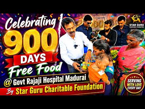 900th Day of Free Meal Service at Madurai Rajaji Government Hospital