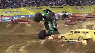 Grave Digger Freestyle BACKFLIP awesome save Monster Jam Philly 2011