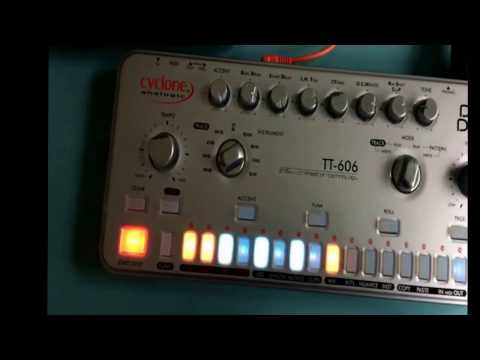 TT-606 into KP3 pitchshifter/ringmod/granulators