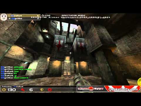 ZeRo4 Vs Griffin - QuakeLive - Quakecon 2008 (SHOUTCAST) PART 1/6