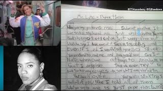MC Lyte - Paper Thin :: Lyrical Transcription Methodology (LTM™) demo [excerpt]