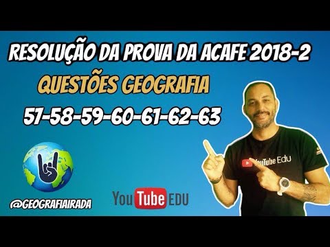 RESOLUÇÃO DA PROVA DA ACAFE 2018-2