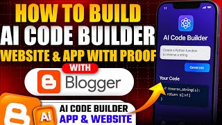 Build an AI Code Builder website on Blogger with AI & Ranked it on Google | Live Indexing Proof