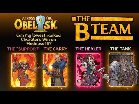 The B-Team - My lowest ranked characters vs. Madness 16.