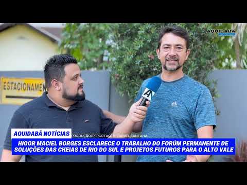 Higor M. Borges esclarece sobre o trabalho do Fórum Permanente de Soluções das Cheias de Rio do Sul