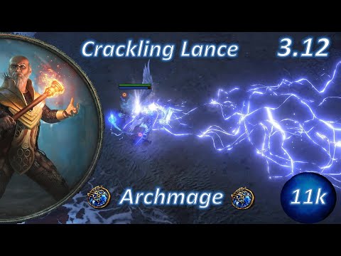 Path of Exile 3.12 - Crackling Lance Archmage Build (MAXED)