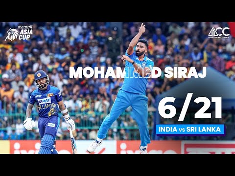Mohammed Siraj's 6/21 | Super11 Asia Cup 2023 | Final | India vs Sri lanka