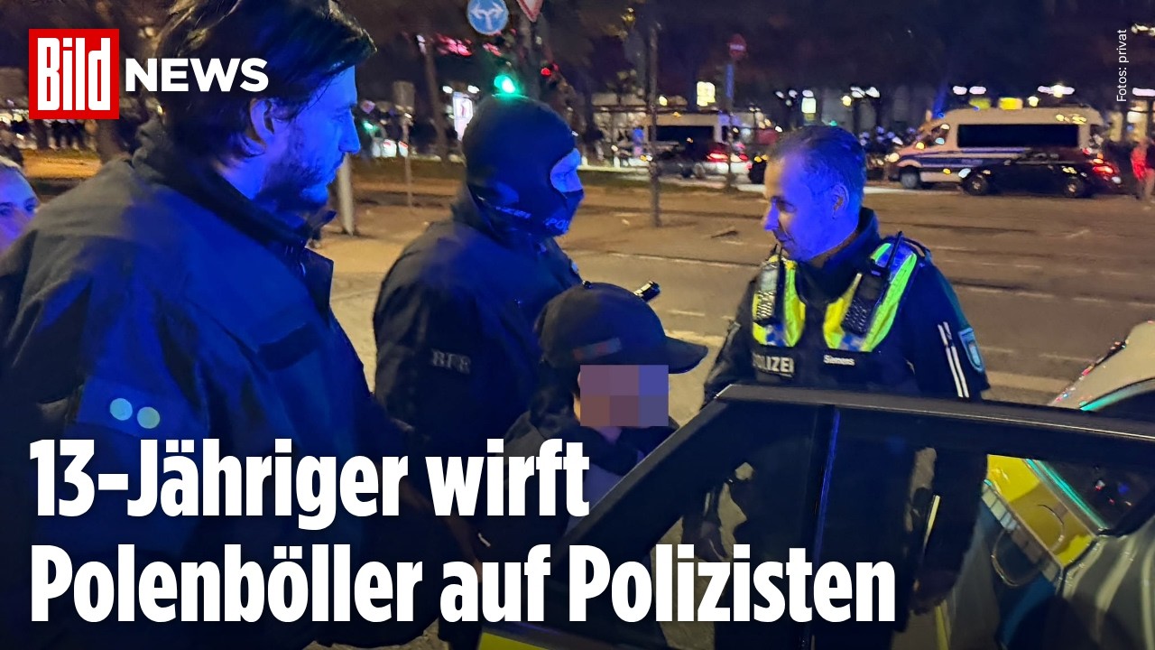 GEN-Z-PROTESTE in Hamburg: Polenböller geworfen! Polizei nimmt Kind fest