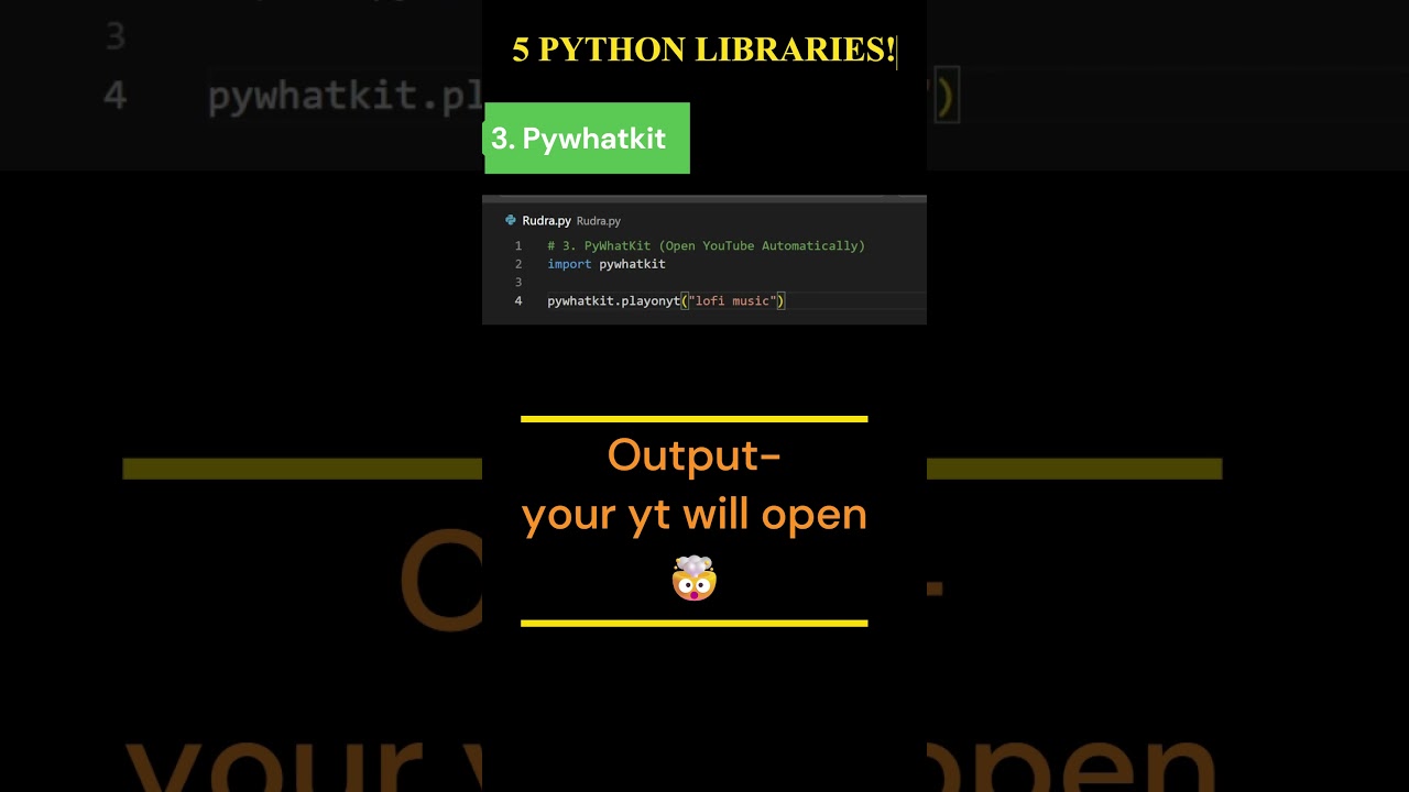 5 Python Libraries That Feel Like Cheating 😳 | Automate, Style & Debug Like a Pro 🚀 #shorts