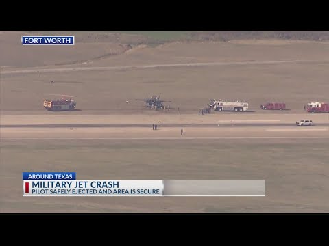 Pilot ejects from jet at Fort Worth Joint Reserve Base