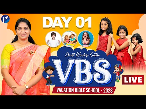 Online VBS - 2023  | #Live | 1st May | Day  - 01 | Mrs Blessie Wesly | Christ Worship Centre