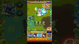 #モンスト  降臨中のドドリーをほぼ友情でメダル集めしながらボス2ワンパン周回