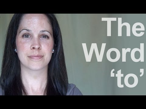 How to Pronounce the Word 'TO' - American English