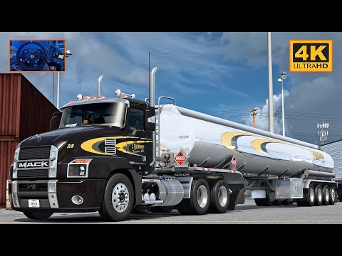 Mack Anthem w/ Mack MP8 | Texarcana - Waco | ATS Gameplay 4K + wheel cam