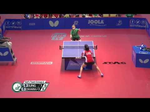 2017 ITTF World Cadet Challenge - Rachel Sung vs Elena Zaharia