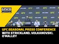 Full UFC Seasonal Press Conference Featuring Strickland, Volkanovski, O'Malley | MMA Fighting