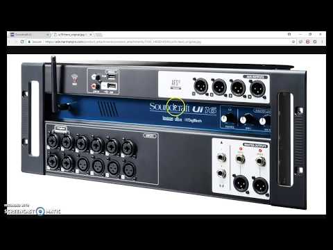 Soundcraft UI16 UI12 UI18 Mixing interface quick intro ( digital desk with DBX Pre's Lexicon FX)