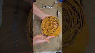 Cardboard Paperbag Pumpkin #shorts #falldiys #Pumpkinmaking