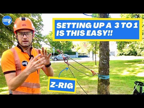 How to set up a 3 to 1 mechanical advantage hauling system (Z rig)