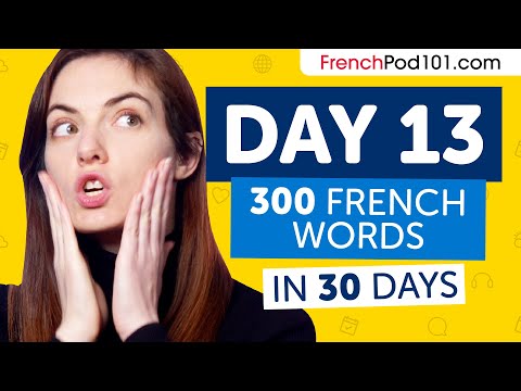 Day 13: 130/300 | Learn 300 French Words in 30 Days Challenge