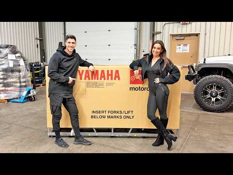 Unboxing a Brand New Limited Edition Yamaha Motorcycle!