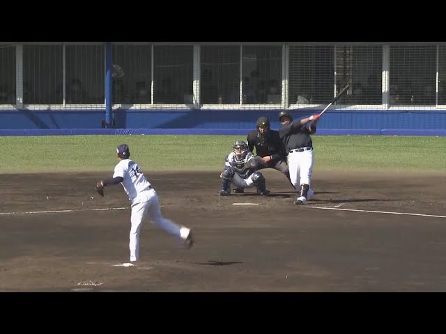 【練習試合】マリーンズ・井上が右中間深くまで運ぶタイムリー!! 2020/2/23 L-M