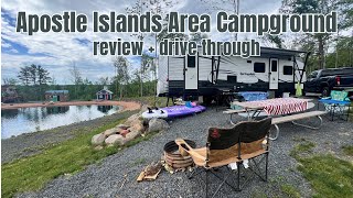 Apostle Island Area Campground Review + Drive Through - Bayfield Wisconsin - National Lakeshore
