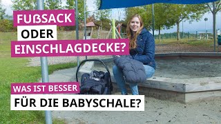 Einschlagdecke oder Fußsack für die Babyschale | Was ist besser für die kalten Tage | babyartikel.de