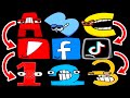 Alphabet Lore But APP LORE And NUMBERS LORE