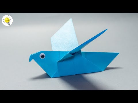 Origami Papier Vogel Papagei falten |  Tiere basteln mit Papier | Basteln mit Kindern | Spaß haben